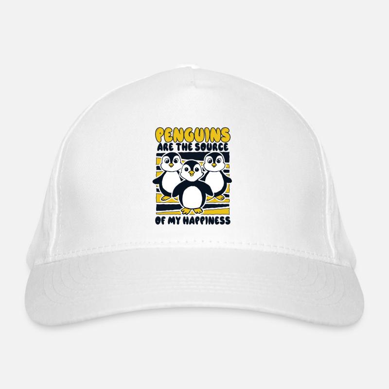 Penguins Are The Source Of My Happiness Seabird Organic Baseball Cap