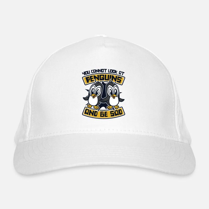 Vous ne pouvez pas regarder les pingouins et être triste Casquette classique bio
