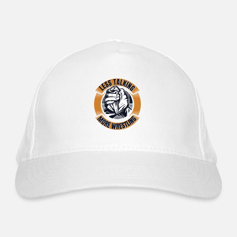 Moins de parler Plus de bras d’entraîneur d’exercice de lutte Casquette classique bio