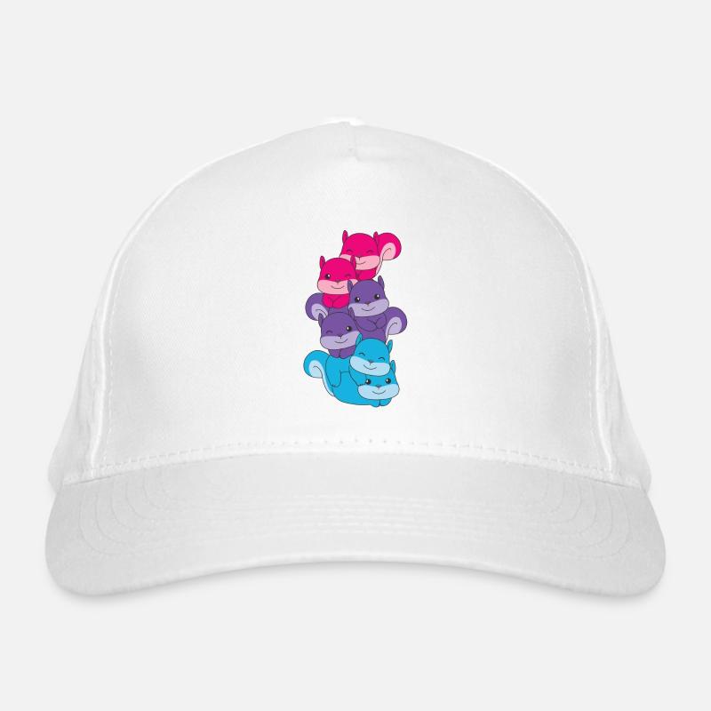 androgyn Flag Pride LGBTQ süße Eichhörnchen Bio-Baseballkappe