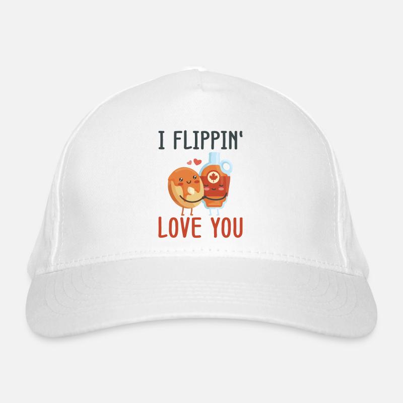 Pancake Lover Kids Valentines Day Bio-Baseballkappe