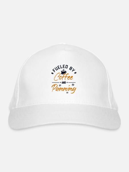 Fueled by Coffee and Panning Prospecting Miner - Organic Baseball Cap - white - Front