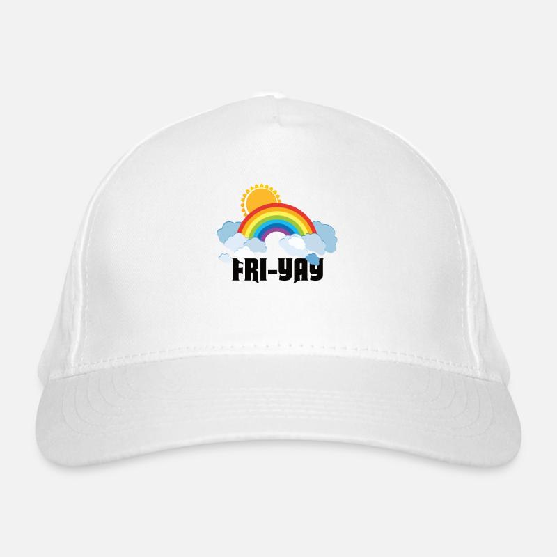 Fri Yay Teachers School Weekend Vibes Organic Baseball Cap