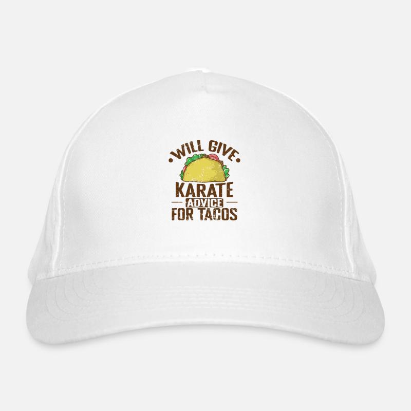 Will give Karate advice for Tacos Organic Baseball Cap