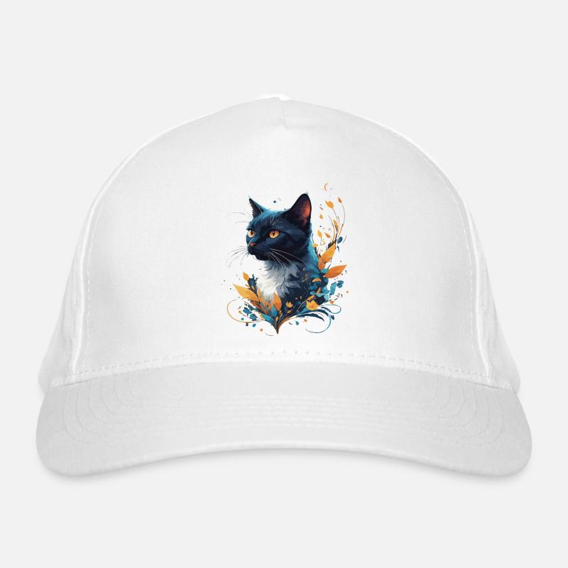Bunte Katze Bio-Baseballkappe