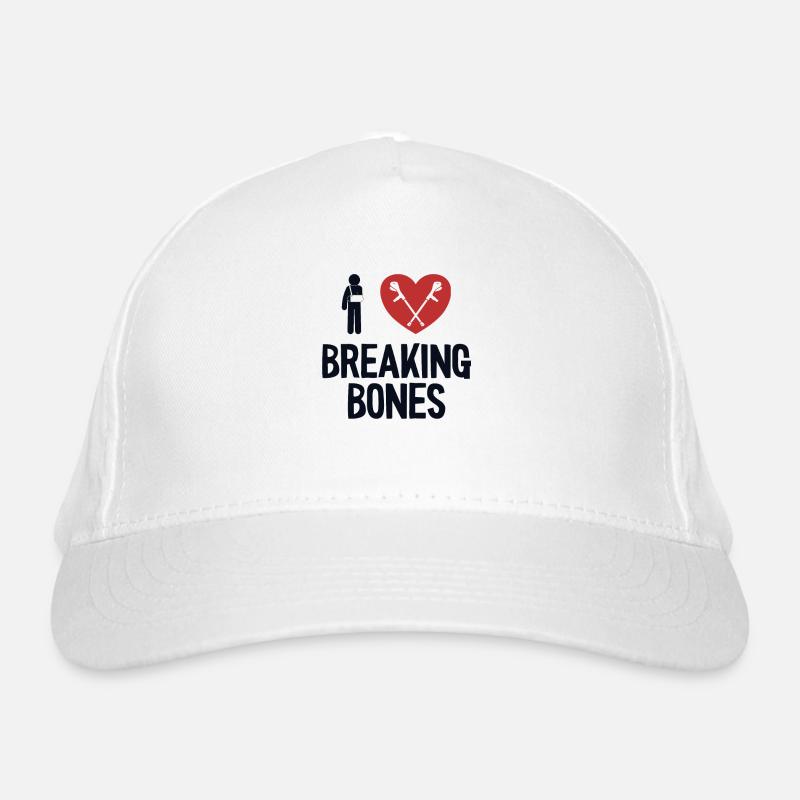 I love Breaking Bones Broken Arm Leg Surgeon Bone Organic Baseball Cap