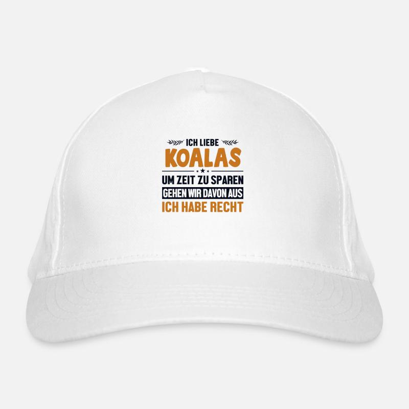 Koalas haben immer Recht Koalabär Eukalyptus Bio-Baseballkappe