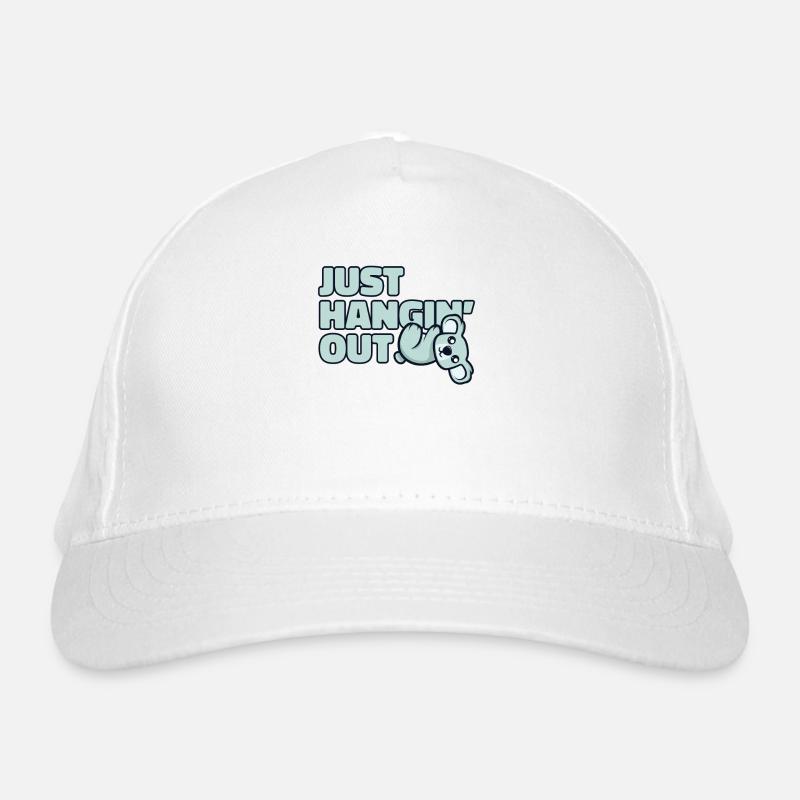 Just Hanging Out Koalabear Eucalyptus Lover Koala Organic Baseball Cap