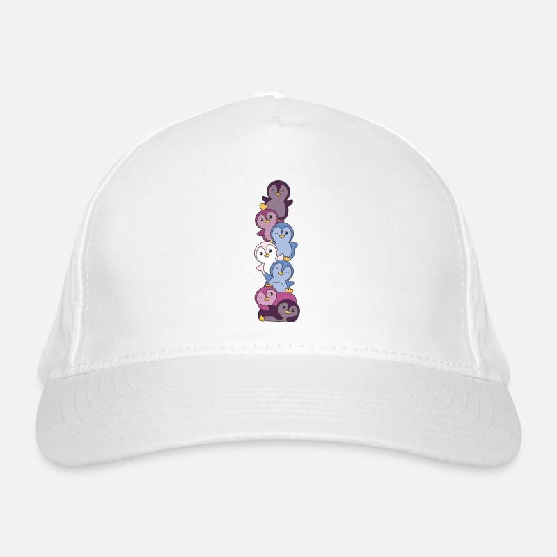 Drapeau non conforme Pride LGBTQ Pingouin mignon Casquette classique bio
