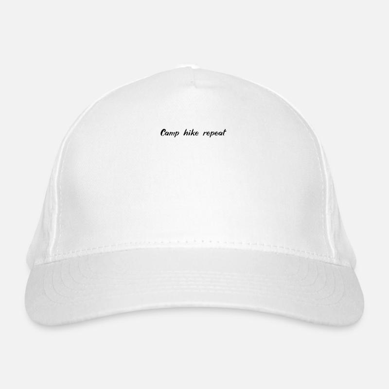 Camping - Camper, faire de la randonnée, répéter Casquette classique bio