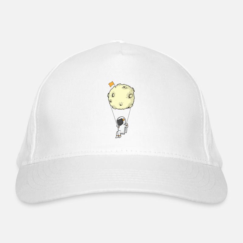 Astronaute avec parachute lunaire Casquette classique bio