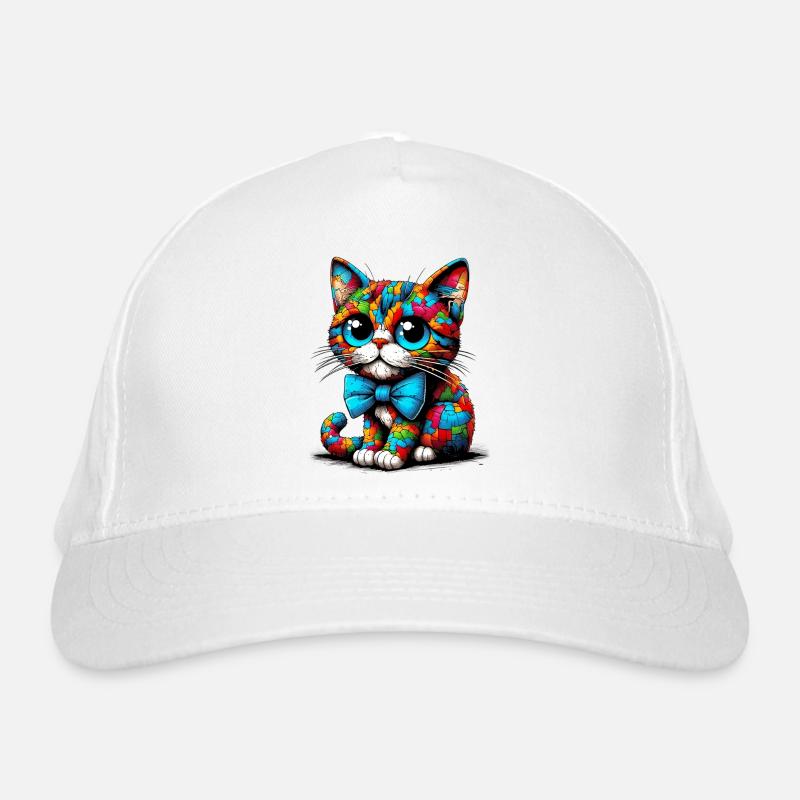 Chat avec noeud papillon Casquette classique bio