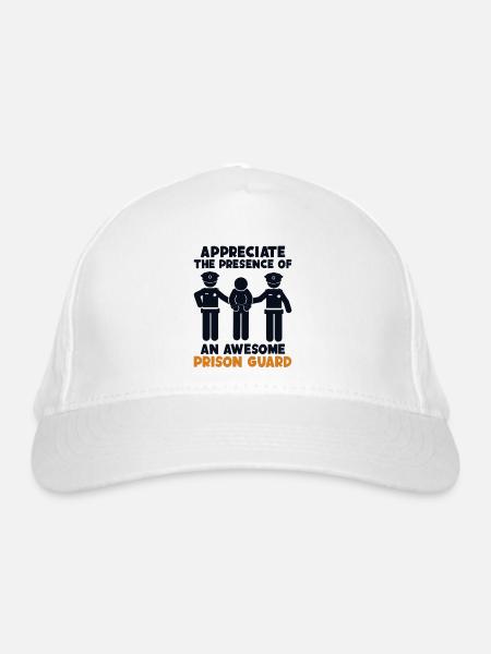 Appreciate Presence Of Awesome Correctional - Organic Baseball Cap - white - Front