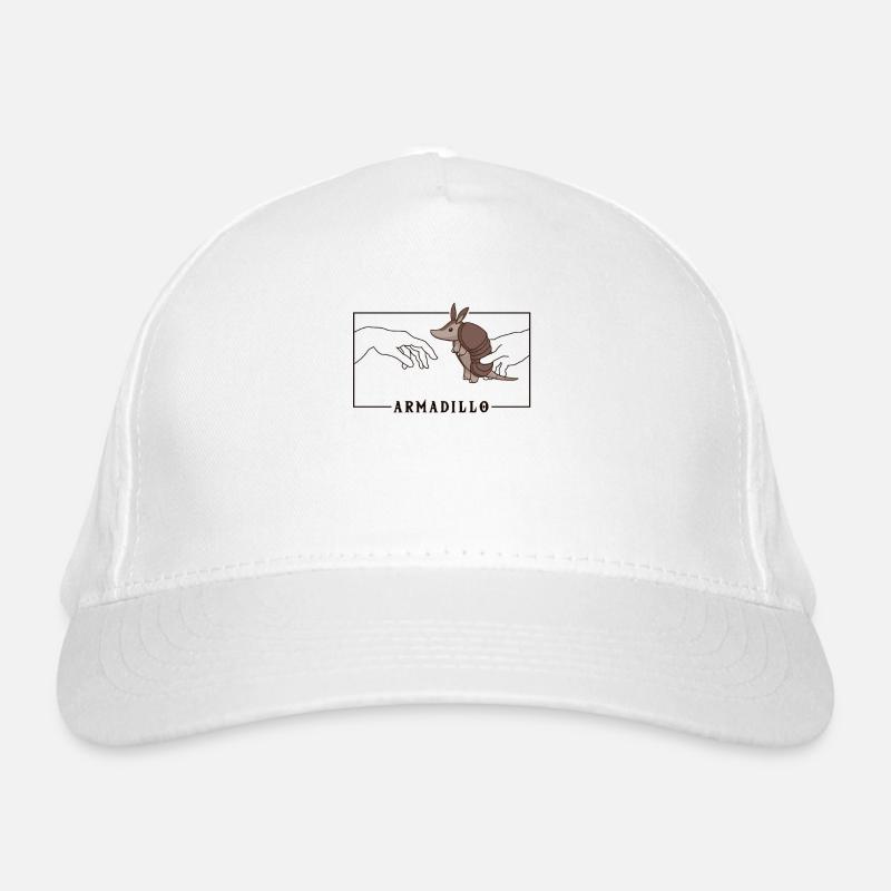 Michelangelo Creation of Adam Armadillo Pink Organic Baseball Cap
