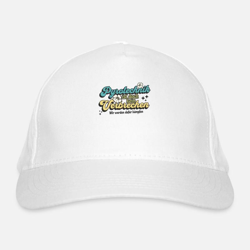 Pyrotechnik ist doch kein Verbrechen - Meme Spruch Bio-Baseballkappe