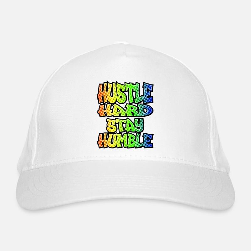 hustle hard stay humble Casquette classique bio