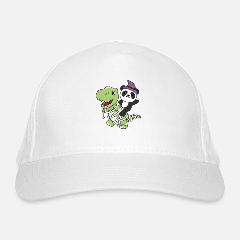 Panda Happy Halloween T-Rex Mumie Kostüm Bio-Baseballkappe