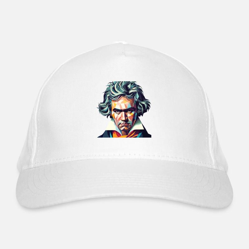 Beethoven Polygon Geometric Art Organic Baseball Cap