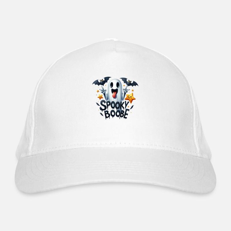 Halloween Partner Look Spooky Boobe Design Organic Baseball Cap