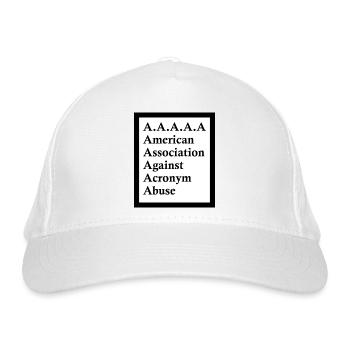 T shirt A A A A A - Organic Baseball Cap - white - Front