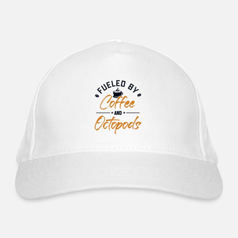 Alimenté par le café et les octopodes Octopoda Casquette classique bio