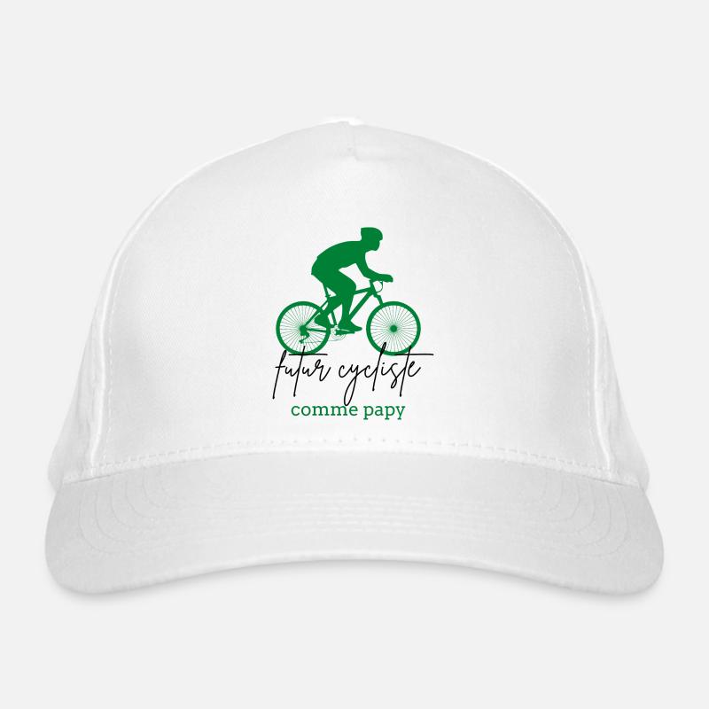 futur cycliste comme papy cadeau garçon velo Casquette classique bio