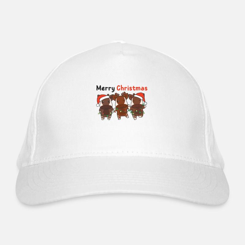 Okapi Christmas Winter Animals Okapi Organic Baseball Cap