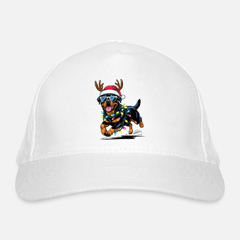 Rottweiler de Noël Casquette classique bio