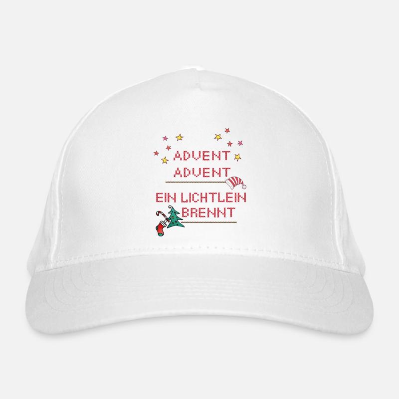 Advent Advent, Weihnachten Bio-Baseballkappe