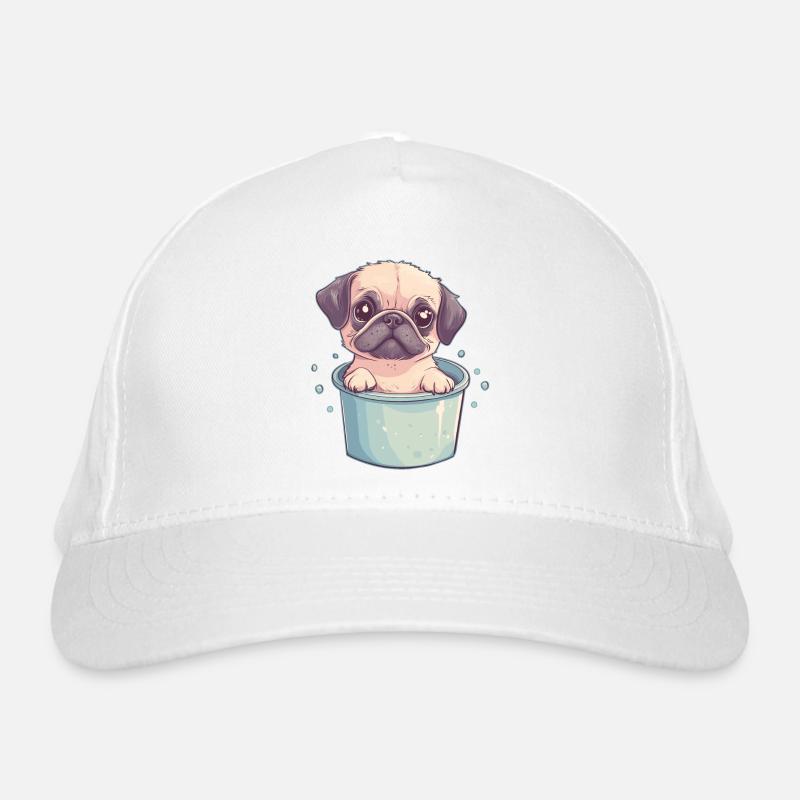 Mops Bad Bio-Baseballkappe