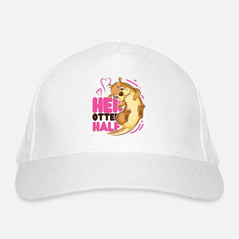 Otter Couple Pun Valentines Day Organic Baseball Cap