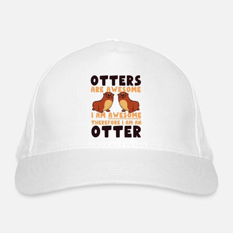 Otter Otters Are Awesome I Am Organic Baseball Cap