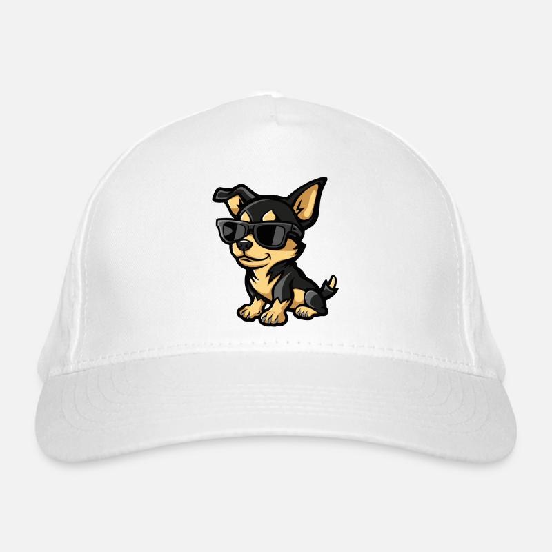 Chihuahua Dogs Comic Cool Organic Baseball Cap