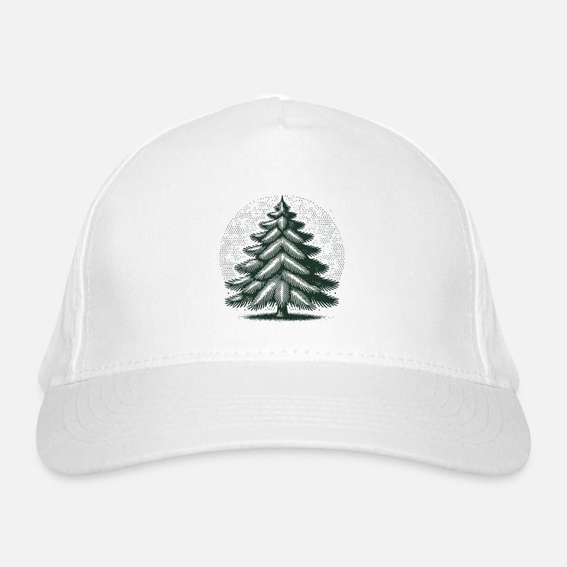 Illustration de sapin de Noël Casquette classique bio