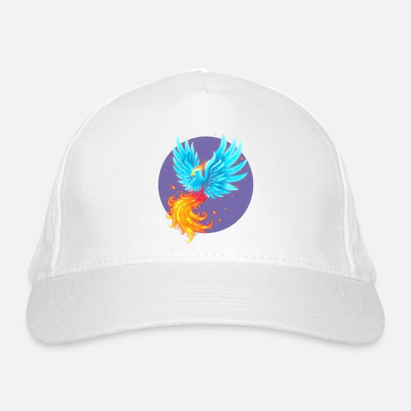 Bleu froid Brûlant Phoenix Casquette classique bio