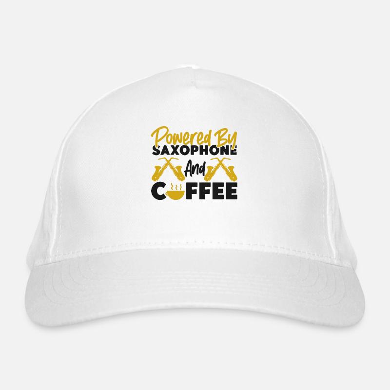 Saxophone Coffee Powered By Organic Baseball Cap