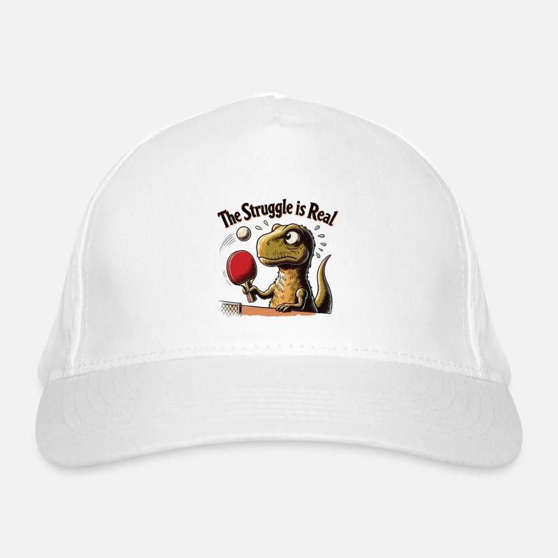 Drôle de lutte de ping-pong T-Rex Casquette classique bio