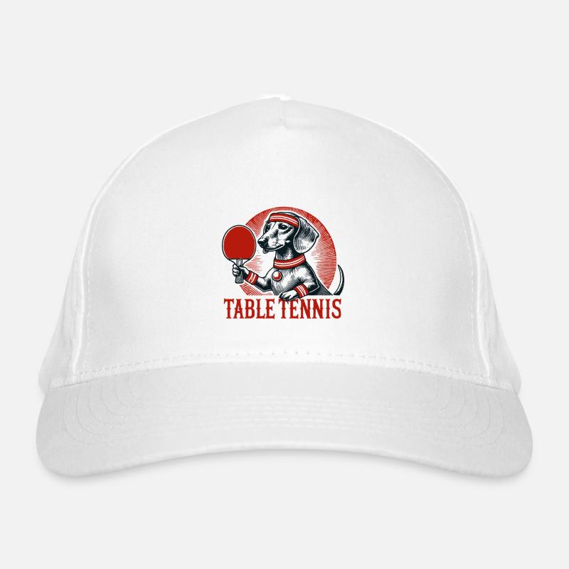 Rétro teckel chien tennis de table look Casquette classique bio