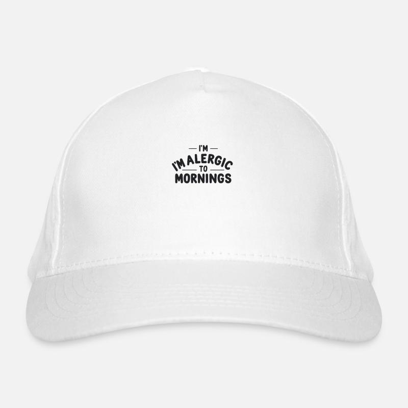 Allergique aux matins Casquette classique bio