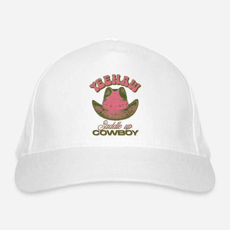 Yeehaw Saddle Up Cowboy Hat Organic Baseball Cap