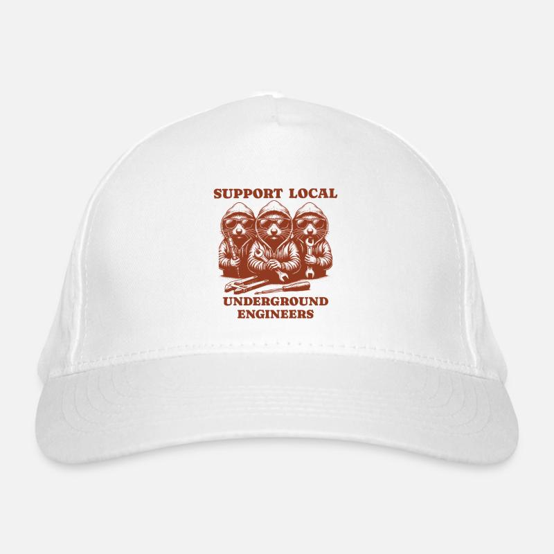 Mole Love Support Local underground engineers Organic Baseball Cap