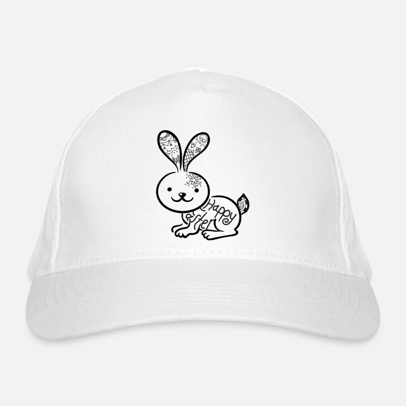 Osterbunny mit Mandala Bio-Baseballkappe