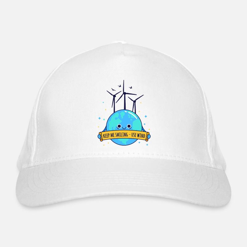 Keep Me Smiling – Use Wind Power Organic Baseball Cap