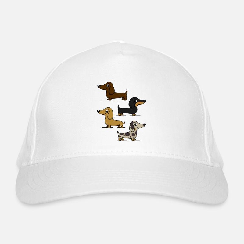 Dackel Bio-Baseballkappe