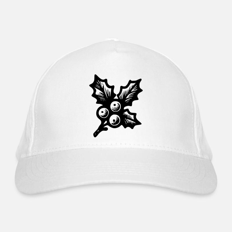 Weihnachts-Stechpalme Bio-Baseballkappe