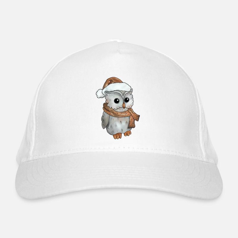 Wintereule Bio-Baseballkappe