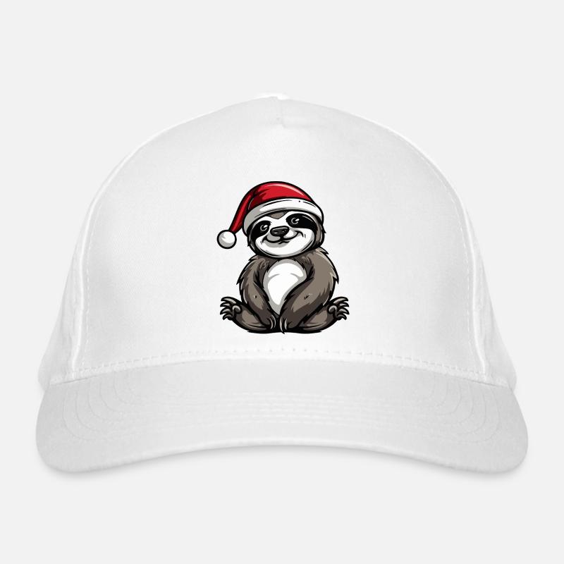 Sloth Christmas Organic Baseball Cap