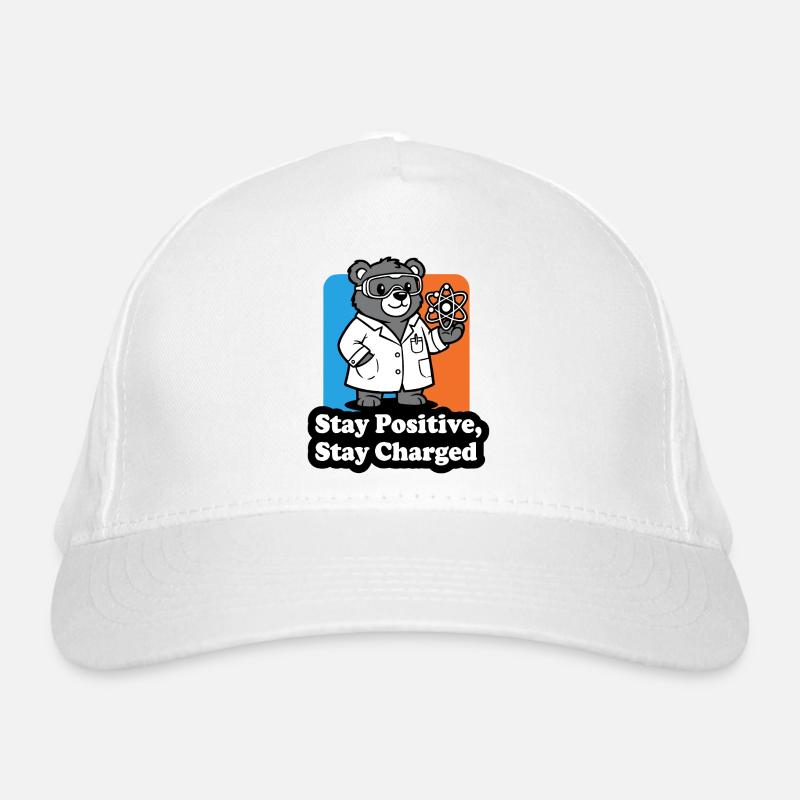 Bären-Wissenschaftler mit Atomzeichen Bio-Baseballkappe