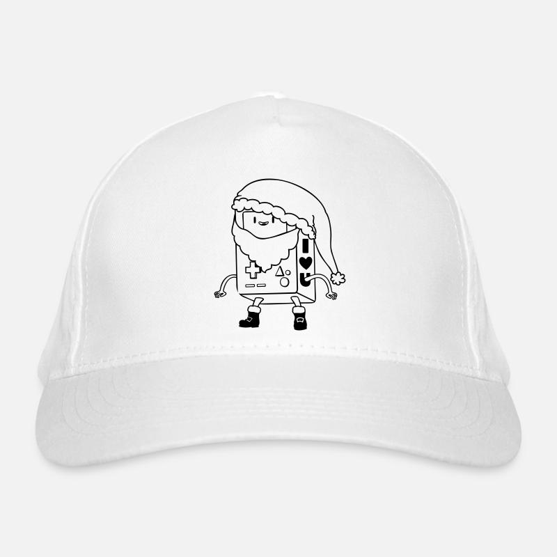 Süßer Weihnachts Roboter Lineart SVG Vektor Art Bio-Baseballkappe