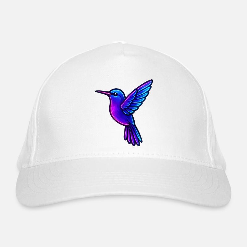 Neon Kolibri Tiere Bio-Baseballkappe